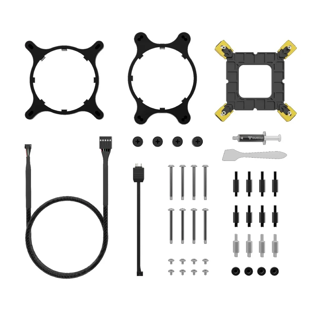 Water Cooler Gamdias Chione M4 RGB 240mm Amd/intel M4-240 - Preto 7