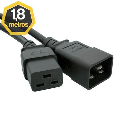 Cabo De Força Iec C19 Para Iec C20 20a 1,80 Metros