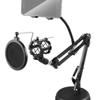 Suporte Mesa Celular, Greika, Microfone, Mini Pedestal Portátil 25-c