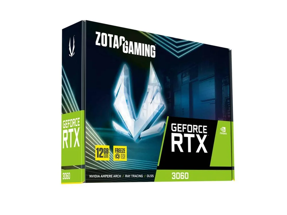 Placa De Vídeo RTX 3060 Zotac Nvidia 12GB GDDR6 Placa De Vídeo RTX 3060 Zotac Nvidia 12GB GDDR6