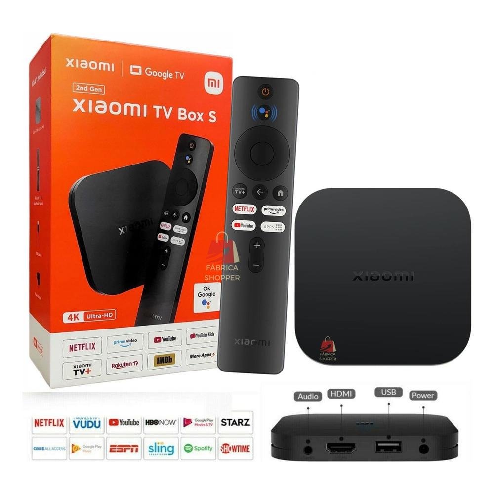 その他 Xiaomi Box 4K (2nd Gen) Xiaomi Mi Box S 2 Geraço 4K Android KaBuM