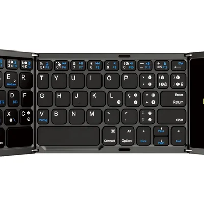 Teclado Dobrável Ultrafino Imenso, TouchPad, Bateria de Longa Duração