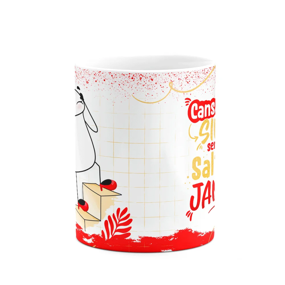 Imagem 2 de 3 do produto Caneca Flork Girls - Cansada Sim, Sem Salto Jamais