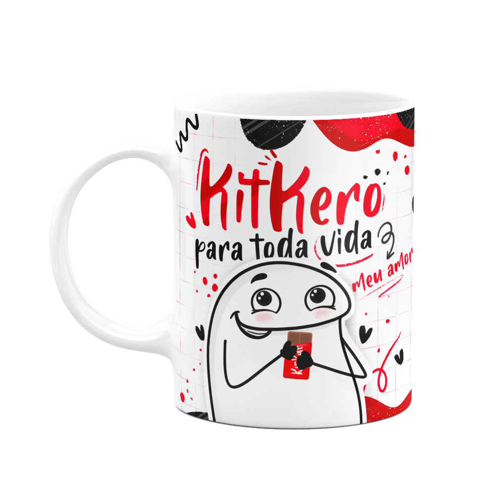 Caneca Flork Páscoa- Kitkero Para Toda Vida Meu Amor