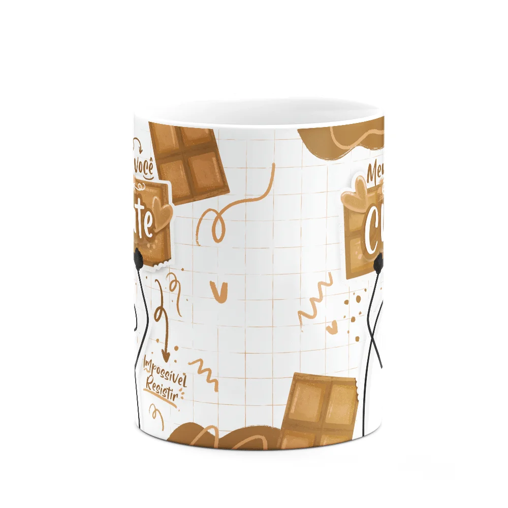 Imagem 2 de 3 do produto Caneca Flork Páscoa - Meu Amor É Doce Como Chocolate