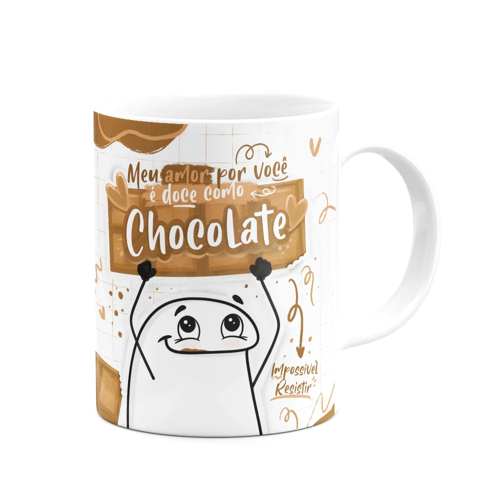 Imagem 3 de 3 do produto Caneca Flork Páscoa - Meu Amor É Doce Como Chocolate