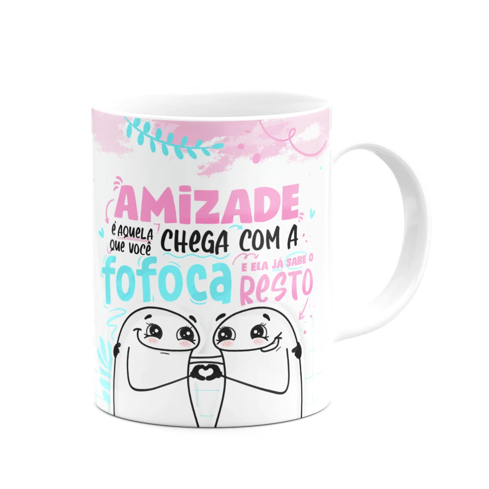 Imagem 3 de 3 do produto Caneca Flork Amizade - Amizade É Assim, Ela Sempre Sabe!