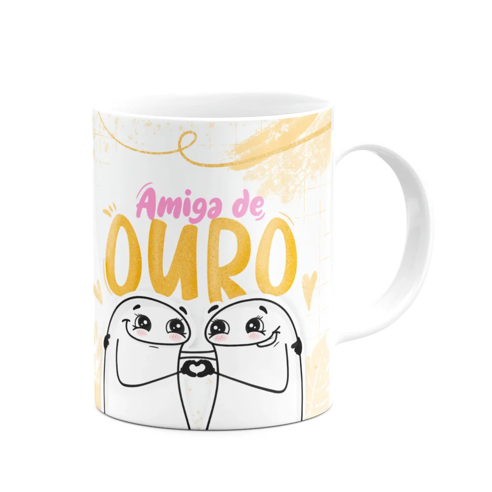 Imagem 3 de 3 do produto Caneca Flork Amizade - Amiga De Ouro