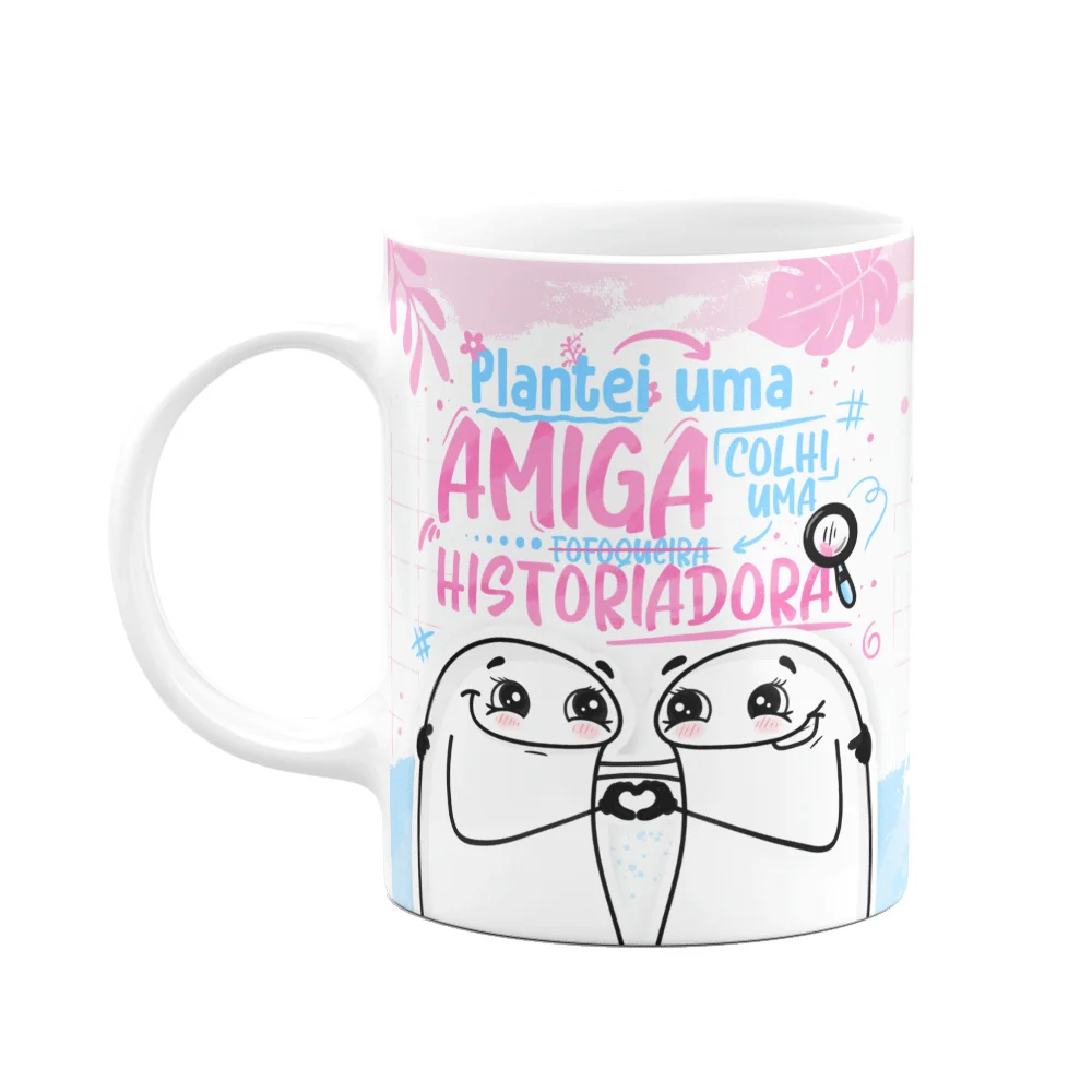 Imagem 1 de 3 do produto Caneca Flork Amizade - Plantei Uma Amiga Historiadora