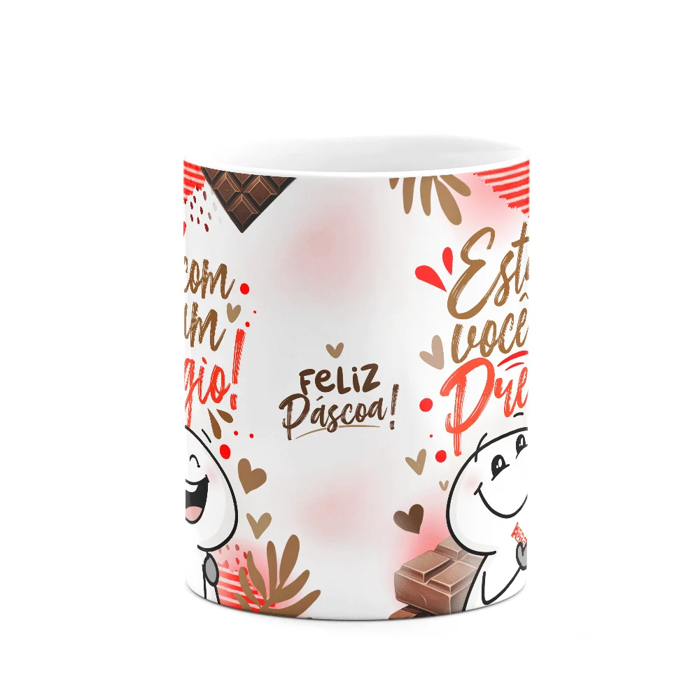 Imagem 2 de 3 do produto Caneca Páscoa Divertida - Estar Com Você É Um Prestígio
