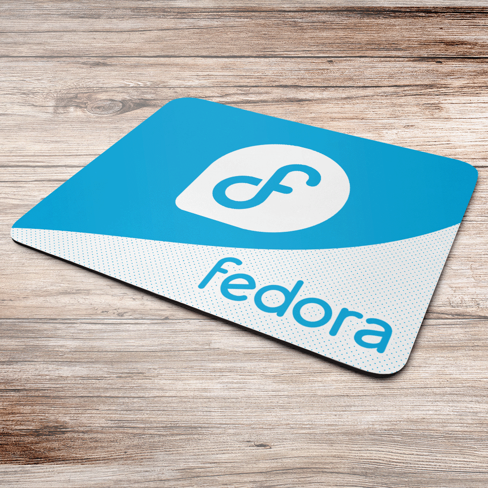 Imagem 3 de 3 do produto Mouse Pad Geek Linux - New Lightblue Fedora Linux