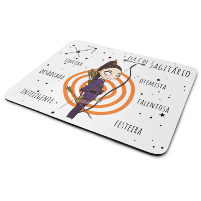 Mouse Pad Signos Girls - Ela É De Sagitário