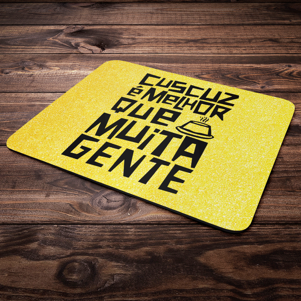 Imagem 3 de 3 do produto Mouse Pad Divertido - Cuscuz É Melhor Que Muita Gente