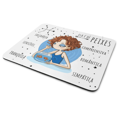 Mouse Pad Signos Girls - Ela É De Peixes