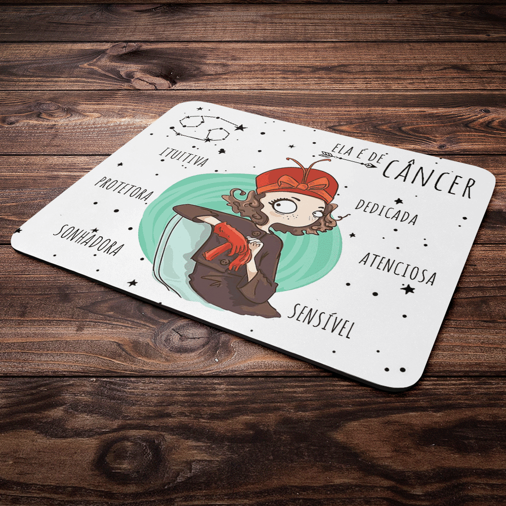 Mouse Pad Signos Girls - Ela É De Câncer Mouse Pad Signos Girls - Ela É De Câncer