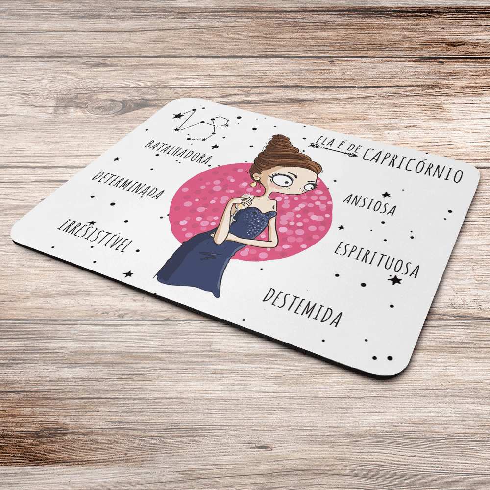 Imagem 3 de 3 do produto Mouse Pad Signos Girls - Ela É De Capricórnio