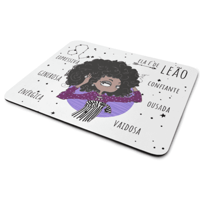 Mouse Pad Signos Girls - Ela É De Leão