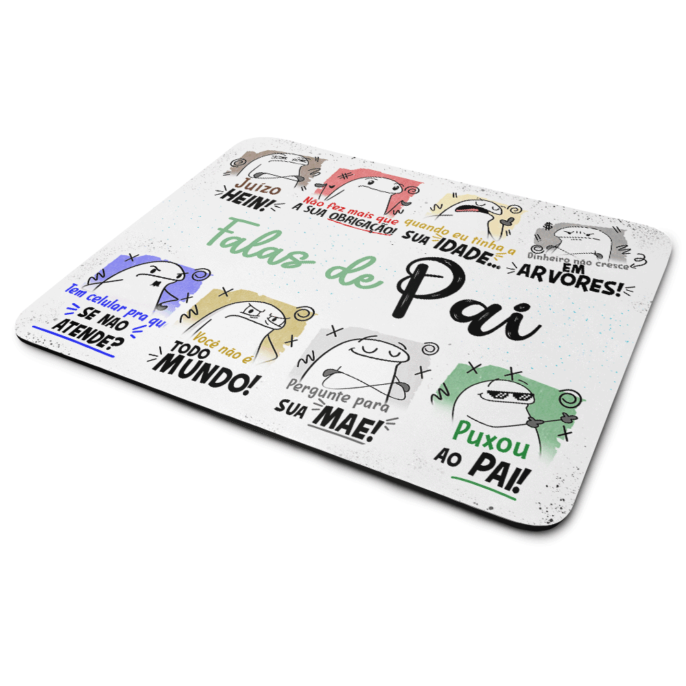 Mouse Pad Divertido Flork Pais - Falas De Pai Mouse Pad Divertido Flork Pais - Falas De Pai