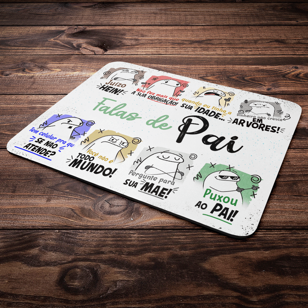 Mouse Pad Divertido Flork Pais - Falas De Pai Mouse Pad Divertido Flork Pais - Falas De Pai