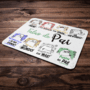 Mouse Pad Divertido Flork Pais - Falas De Pai