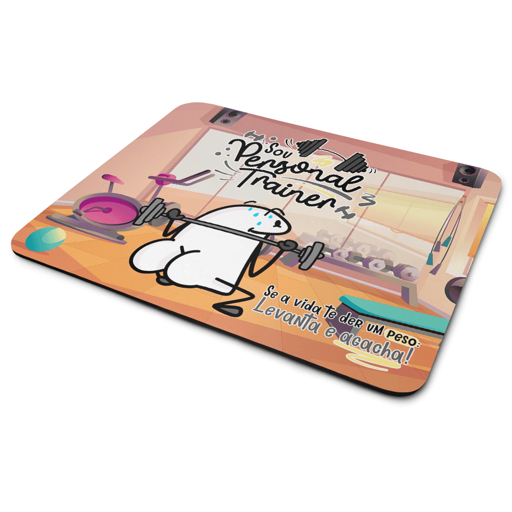 Mouse Pad Flork Profissões - Sou Personal Trainer Mouse Pad Flork Profissões - Sou Personal Trainer
