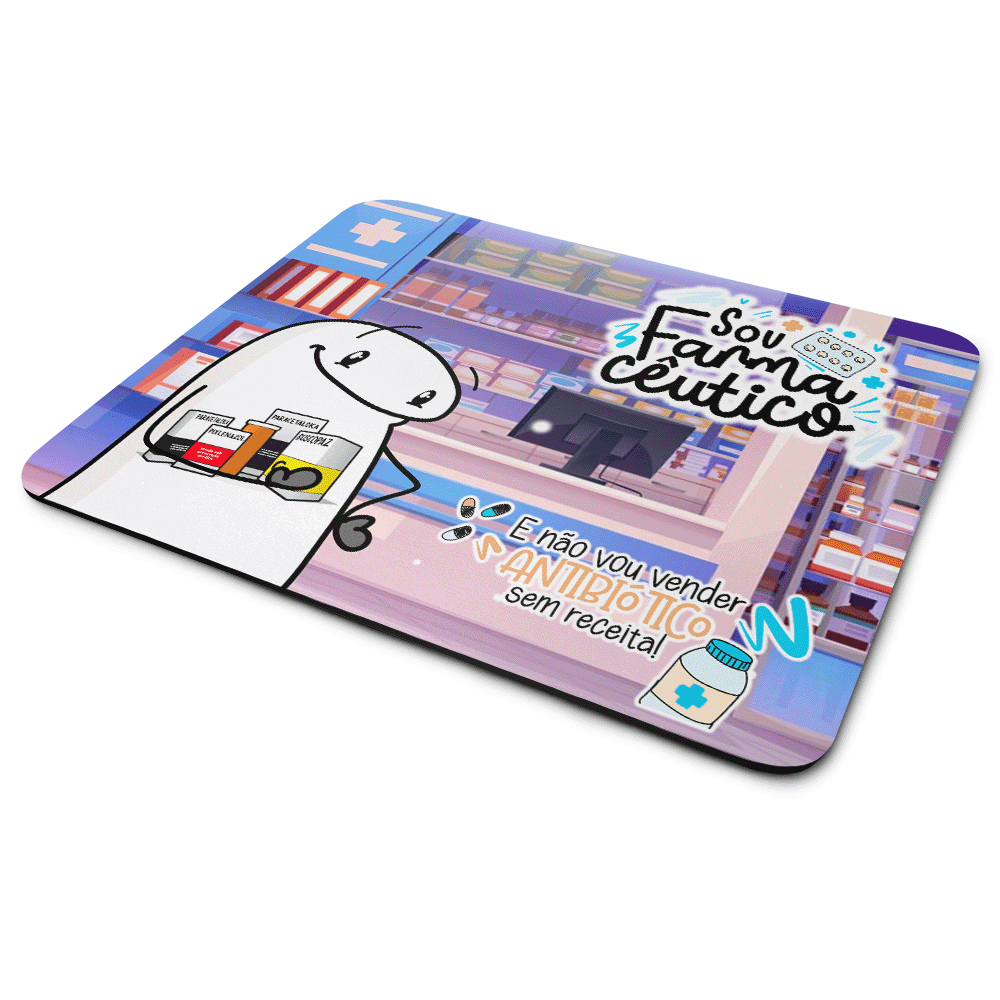 Mouse Pad Flork Profissões - Sou Farmacêutico Mouse Pad Flork Profissões - Sou Farmacêutico