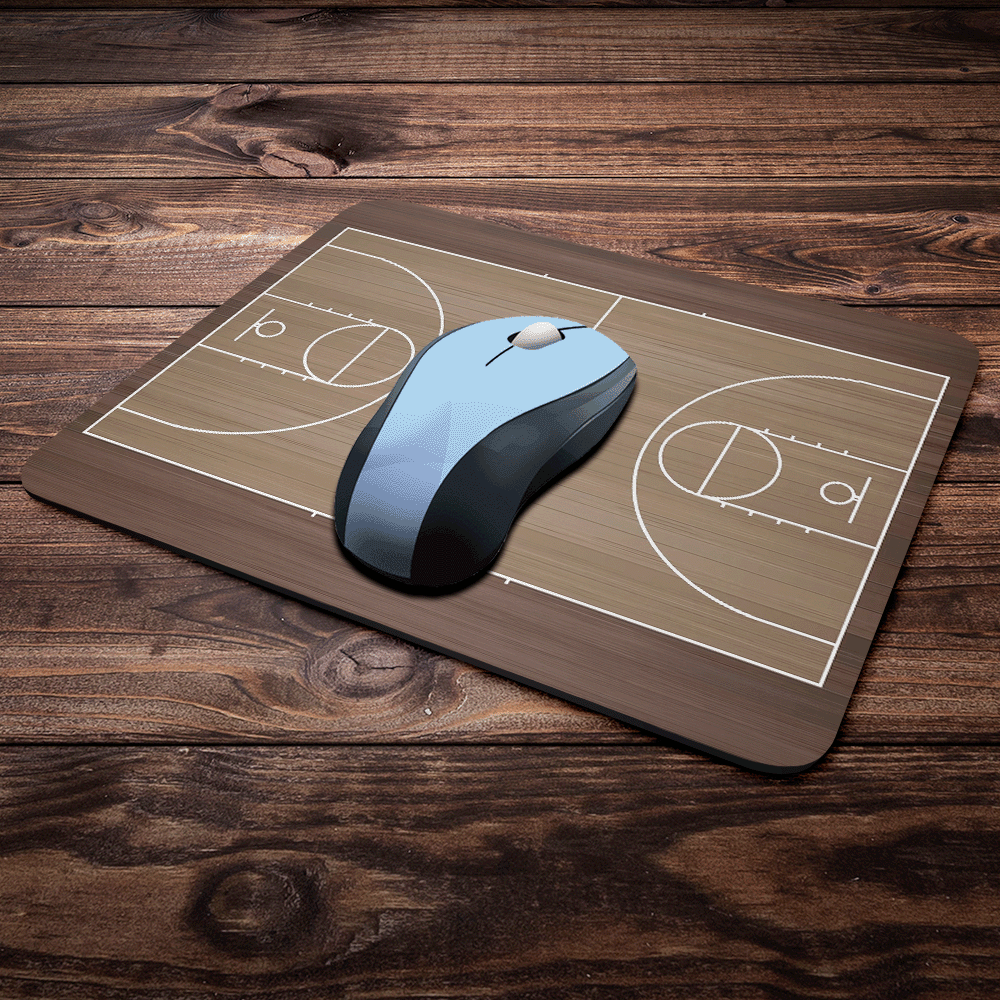 Imagem 3 de 4 do produto Mouse Pad Esportes - Quadra De Basquete - Emborrachado