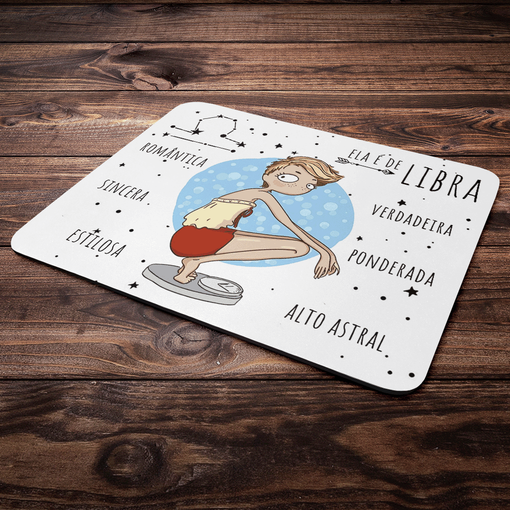 Imagem 3 de 3 do produto Mouse Pad Signos Girls - Ela É De Libra