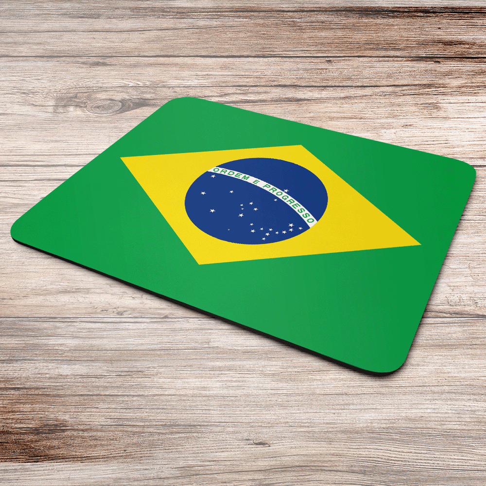 Imagem 3 de 3 do produto Mouse Pad Bandeiras Países - Brasil - Emborrachado
