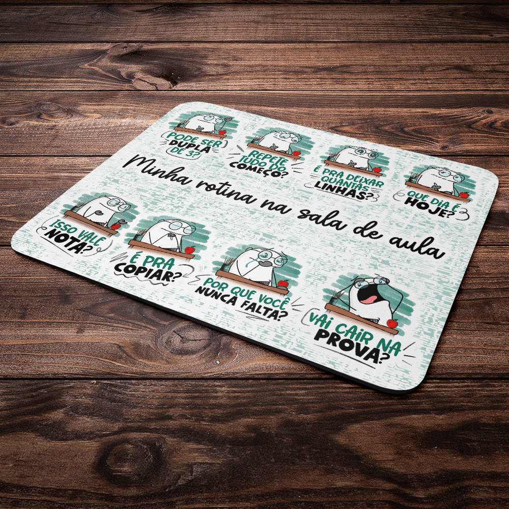 Imagem 3 de 3 do produto Mouse Pad Flork Professor - Minha Rotina Na Sala De Aula