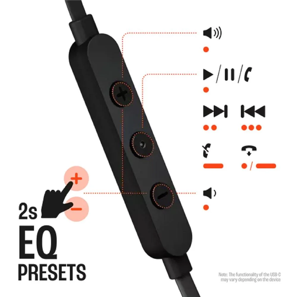 Imagem 5 de 5 do produto Fone De Ouvido JBL 310c, Intra-Auriculares, Com Fio, USB-C, Driver 9mm, Preto