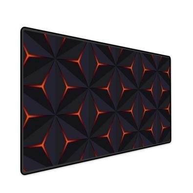 Mouse Pad Gamer Speed Extra Grande Profissional 90x50 - Caleidoscópio Laranja