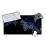 Mouse Pad Gamer Speed Extra Grande Profissional 100x50  - Triangulos Neon