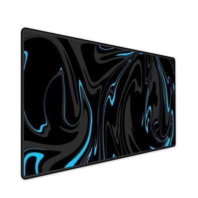 Mouse Pad Gamer Speed Extra Grande Profissional 120x40  - Aquarela Cinza Ciano