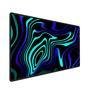 Mouse Pad Gamer Speed Extra Grande Profissional 90x50  - Aquarela Ciano Roxo