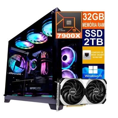 Pc Gamer Amd Ryzen 9 32GB SSD 2TB M2 Nvme KaBuM