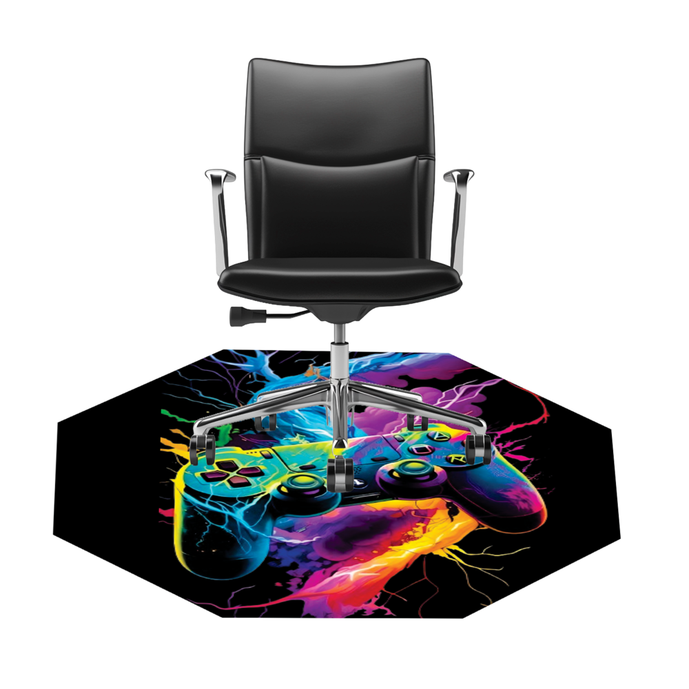 Imagem 2 de 2 do produto Tapete Gamer Premium Protetor De Piso Quarto Escritório - Controle Ps