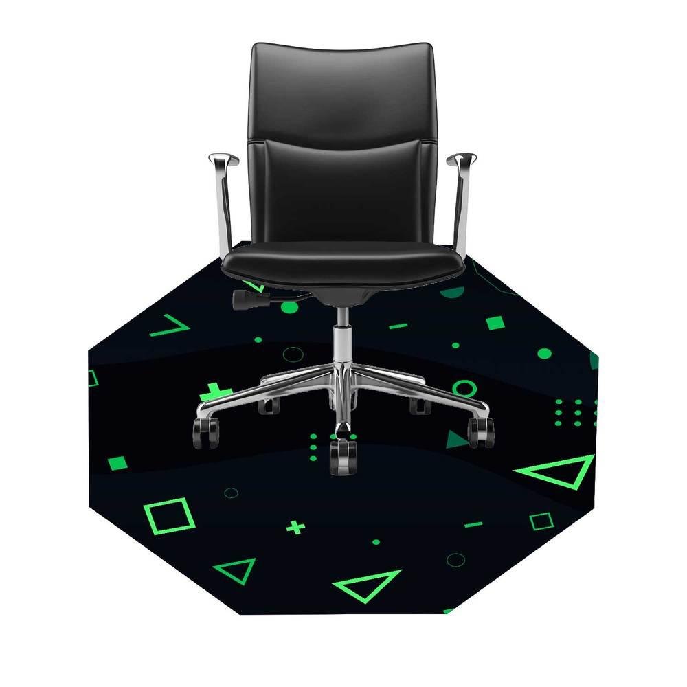 Imagem 2 de 2 do produto Tapete Gamer Premium Protetor De Piso Quarto Escritório - Geometrico