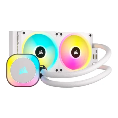 Water Cooler Corsair Icue Link H100i, RGB, 240mm, White Aio - Cw-9061005-ww