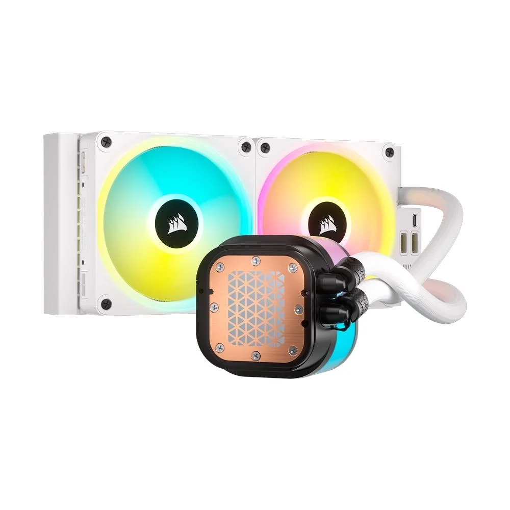 Water Cooler Corsair Icue Link H100i, RGB, 240mm, White Aio - Cw-9061005-ww 6