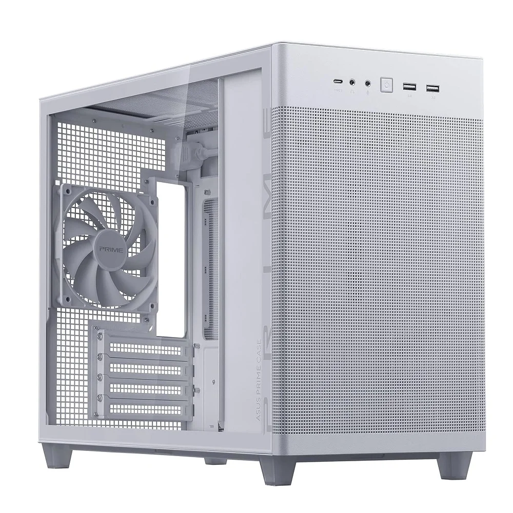 Gabinete Asus Ap201 Prime Case Glass Branco, Mid Tower - 90dc00g3-b30010