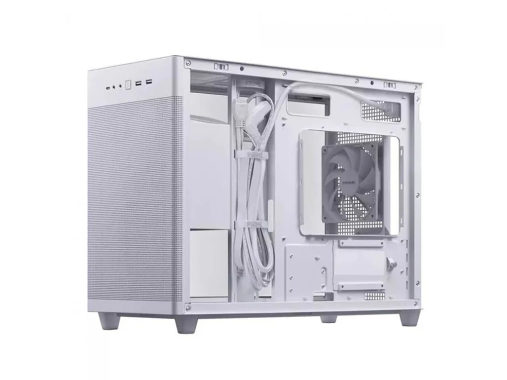 Imagem 3 de 5 do produto Gabinete Asus Ap201 Prime Case Glass Branco, Mid Tower - 90dc00g3-b30010