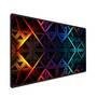 Mouse Pad Gamer Speed Extra Grande Profissional 80x40  - Geométrico Laranja E Azul