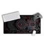 Mouse Pad Gamer Speed Extra Grande Desk Pad Profissional Premium Com Borda Costurada 60x30 - Nave Door Vermelho
