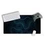 Mouse Pad Gamer Speed Extra Grande Desk Pad Profissional Premium Com Borda Costurada 90x50 - Geológico Azul