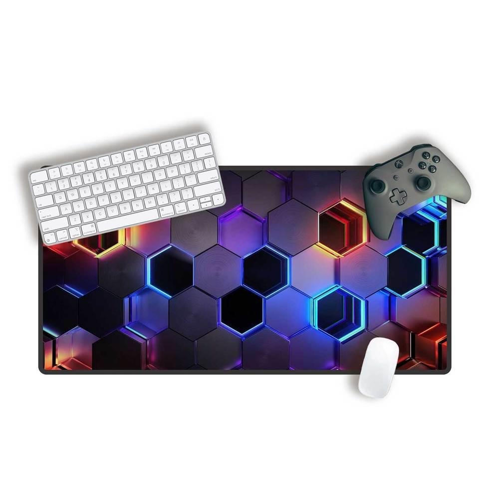 Mouse Pad Gamer Speed Extra Grande Profissional 120x40 - Hexagonal Dropshot Mouse Pad Gamer Speed Extra Grande Profissional 120x40 - Hexagonal Dropshot