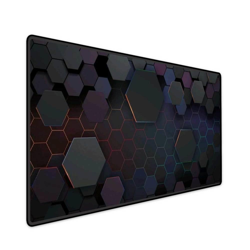 Mouse Pad Gamer Speed Extra Grande Profissional 80x40 - Hexagonal Flutuante Mouse Pad Gamer Speed Extra Grande Profissional 80x40 - Hexagonal Flutuante