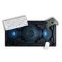 Mouse Pad Gamer Speed Extra Grande Desk Pad Profissional Premium Com Borda Costurada 70x35 -nave Door Azul