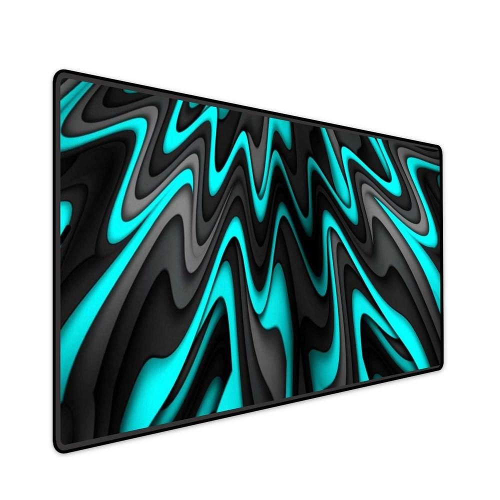 Mouse Pad Gamer Speed Extra Grande Desk Pad Profissional Premium Com Borda Costurada 100x50 - Aquarela Melting Blue Mouse Pad Gamer Speed Extra Grande Desk Pad Profissional Premium Com Borda Costurada 100x50 - Aquarela Melting Blue