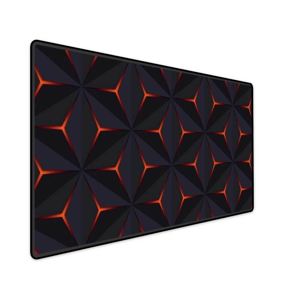 Mouse Pad Gamer Speed Extra Grande Desk Pad Profissional Premium Com Borda Costurada 70x30 - Caleidoscópio Laranja Mouse Pad Gamer Speed Extra Grande Desk Pad Profissional Premium Com Borda Costurada 70x30 - Caleidoscópio Laranja